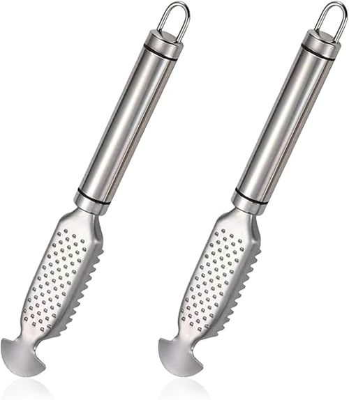 🐟2-in-1 stainless steel fish scaler + ginger grater