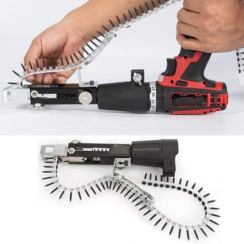 Drill automatic chain nail gun adapter