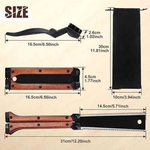 Double-sided folding saw