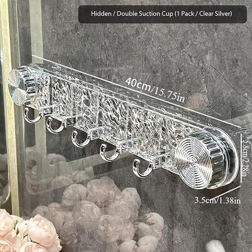Drill-free corrugated rotating suction cup hook