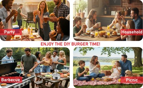 🍔Manual hamburger patty press