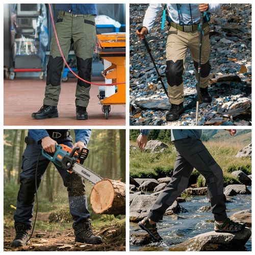 Rip-resistant military camouflage tactical combat pants, also work as motorcycle riding pants, suitable for outdoor camping and hiking activities, free shipping and cash on delivery