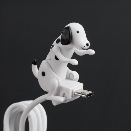 Funny Dog Fast Charger Cable, Humping Dog USB Charging Cable, Portable Stray Dog Toy Phone Charging Cable for iOS and Type-C Phones, White Color, COD Free Shipping, Pay on Delivery