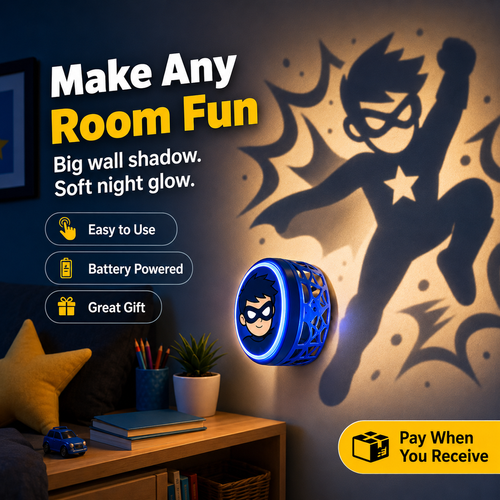 Spider Hero Inspired Shadow Lamp, Projector Night Light for Bedroom Wall Decor, Hero Scene Room Lighting, Kids Room Decoration, COD, Free Shipping, Pay on Delivery