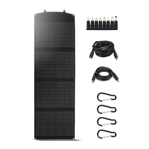 Portable foldable monocrystalline solar panel, IP65 waterproof design, high-efficiency solar charger with DC/USB multi-outputs, compatible with power stations, solar generators and phones, ideal for outdoor camping, RV trips and off-grid home use, durable & easy to carry, free shipping & cash on delivery