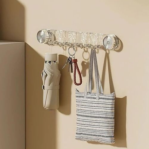 Drill-free corrugated rotating suction cup hook