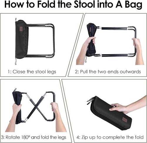 Aluminum alloy mini portable folding stool