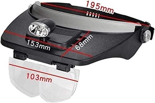 LED head-mounted magnifier
