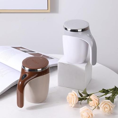 Automatic Magnetic Stirring Coffee Cup with Lid
