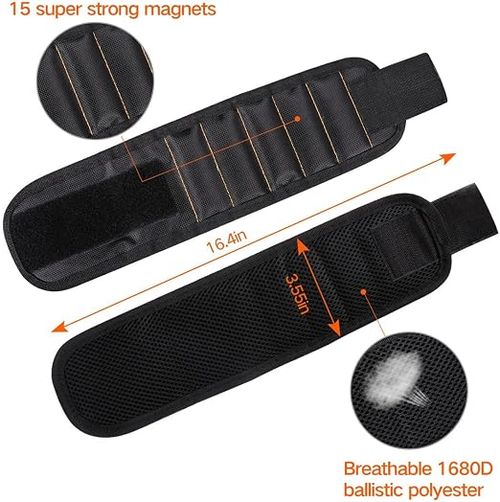 Adjustable magnetic wristband