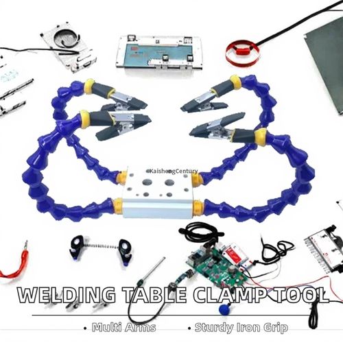 Multi-arm adjustable welding auxiliary tool
