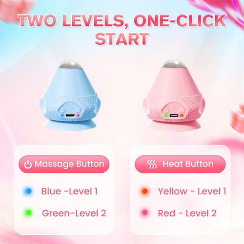 Electric Suction Vibration Heat Therapy Massage Ball