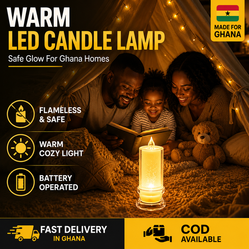Warm LED Candle Lamp for Bedroom, Dining and Home Decor in Ghana