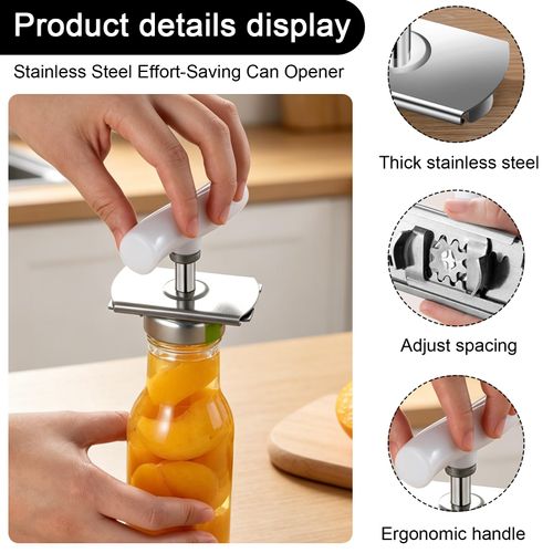 Buy 1 Get 5 portable handheld manual can and jar opener with easy grip, practical essential tool for daily home kitchen use, free shipping and cash on delivery 【SEO Keywords】