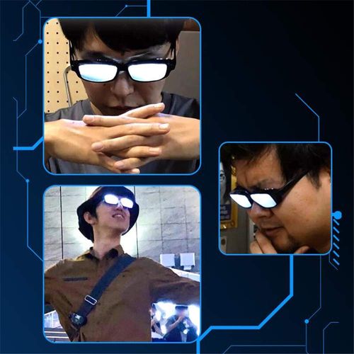 Japanese anime and manga style LED light up glasses, funny toys and costume accessories, ideal for role playing and prank gifts, free shipping and cash on delivery