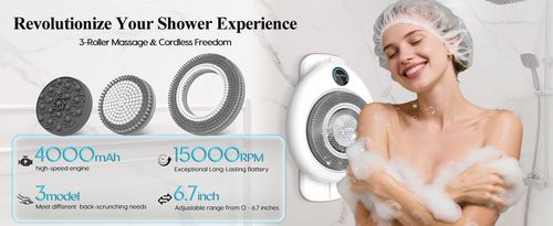 Wall-Mounted Electric Shower Back Massager