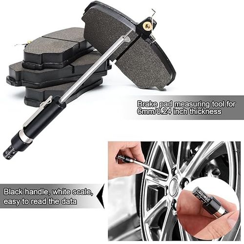 Brake pad thickness gauge