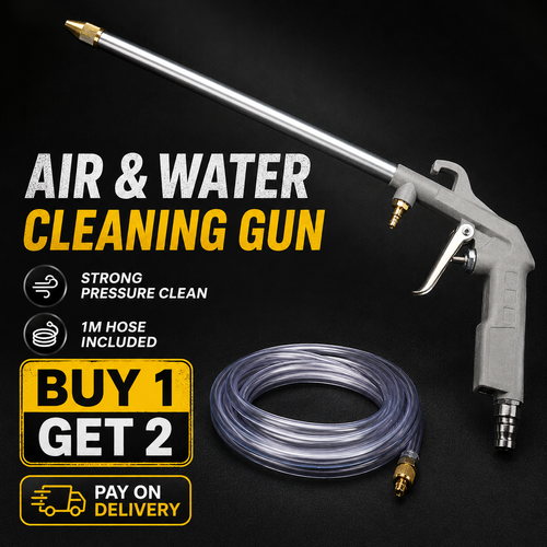 Pneumatic Dust Blower Gun Buy 1 Get 1 Free, Multi-Functional Air and Water Dual-Use Blow Gun, Small Handheld Metal Cleaning Tool for Cars, Engine Bay, Wheels and Home Cleaning, COD Free Shipping, Pay on Delivery