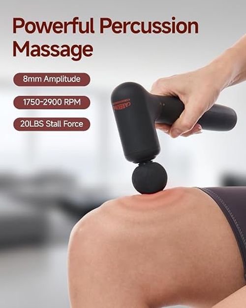 Portable Impact Massage Gun with Extended Handle
