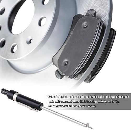 Brake pad thickness gauge