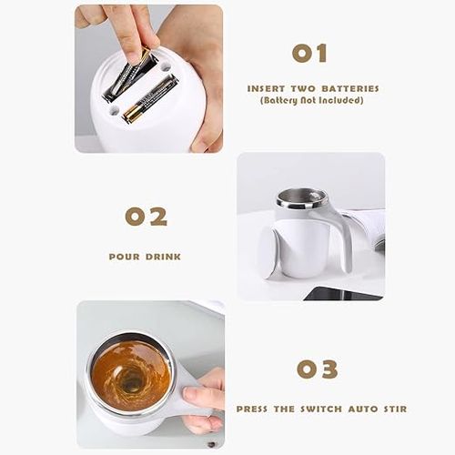 Automatic Magnetic Stirring Coffee Cup with Lid
