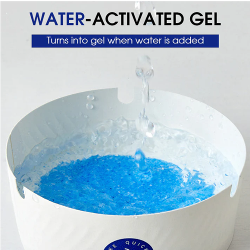 Disposable Ashtray with Ash Absorbing Gel
