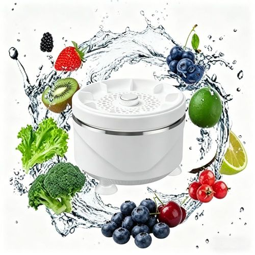 Portable fruit and vegetable cleaner, multi-use veggie spinner and washing device, practical kitchen gadget for cleaning berry, grape and fresh food, free shipping and cash on delivery
