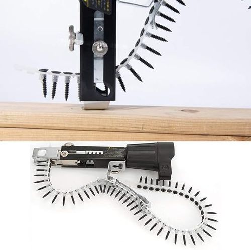Drill automatic chain nail gun adapter