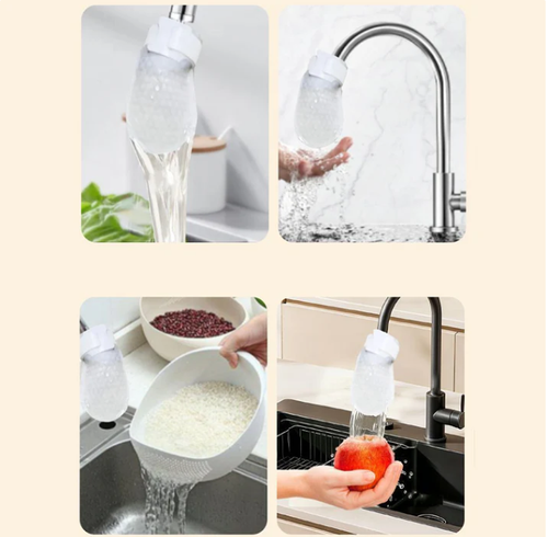 Faucet sedimentation filter - 50 filter flakes + 10 straps