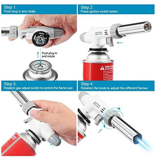 Portable Kitchen Butane Torch Lighter