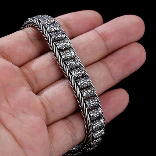 Buy 1 Get 2 Chinese style six-words feng shui bracelet, Buddhist lucky amulet for wealth and love, exquisite jewelry as a sweet gift for your lover, free shipping and cash on delivery