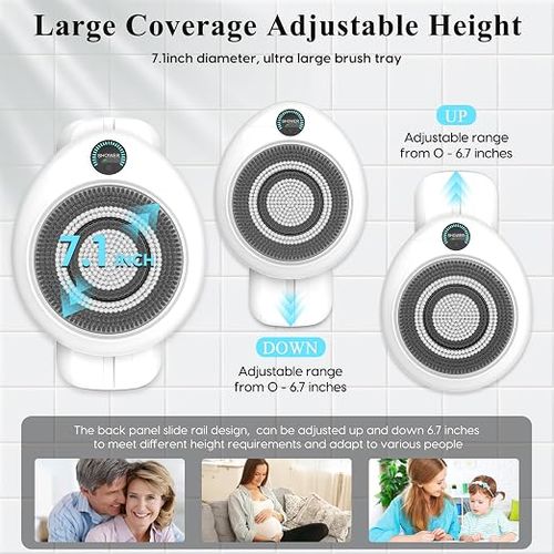 Wall-Mounted Electric Shower Back Massager