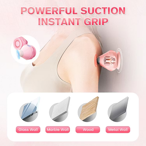 Electric Suction Vibration Heat Therapy Massage Ball