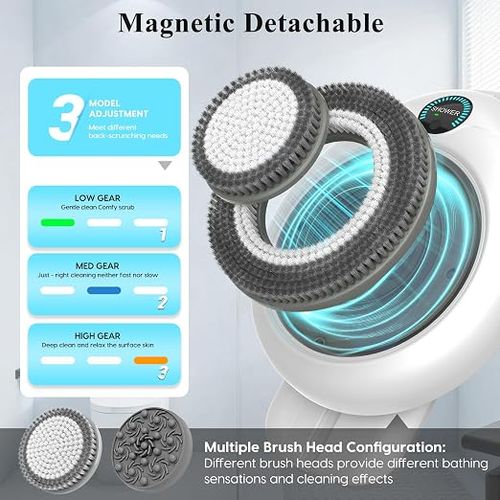 Wall-Mounted Electric Shower Back Massager