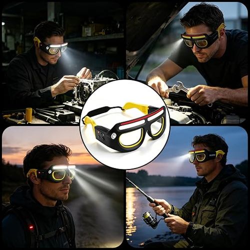 Rechargeable LED Eyeglass Headlamp