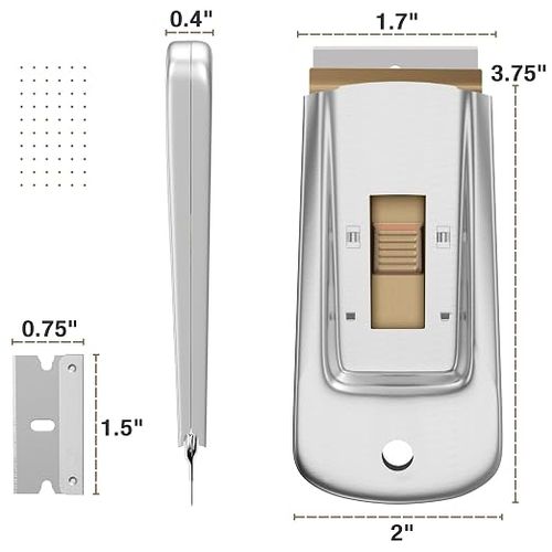 Multi-functional stainless steel cleaning scraper