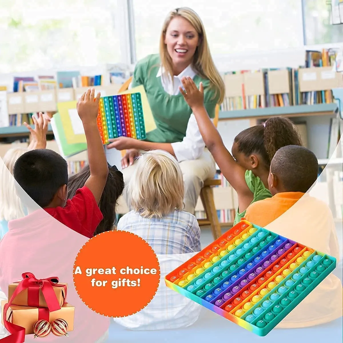 Buy 1 Get 2 Multiplication Table Pop Fidget Math Toy for Kids, Number Learning Game, Stress Relief Push Bubble Math Toy, Educational Toy for Home and School, COD Free Shipping Pay on Delivery