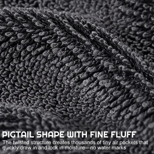 Buy 1 Get 2 magic microfiber cloths with strong water absorption. The special twisted design easily wipes away water and leaves surfaces shiny, ideal for bathroom and daily household cleaning, free shipping and cash on delivery.