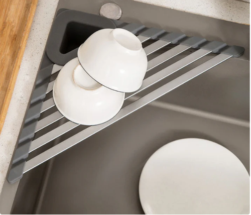 Multifunctional Kitchen Sink Corner Drying Mat