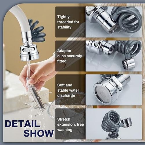 Kitchen faucet extension nozzle
