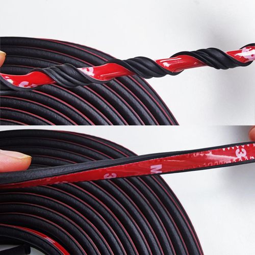 Cuttable T-type car rubber seal strip, durable sunroof cover seal trim, dustproof and weather stripping function, adhesive rubber strip suitable for windshield and tailgate, universal car accessory for vehicle protection, free shipping and cash on delivery