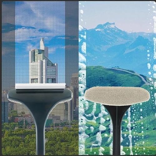 2-in-1 Mosquito Net and Window Cleaning Tool