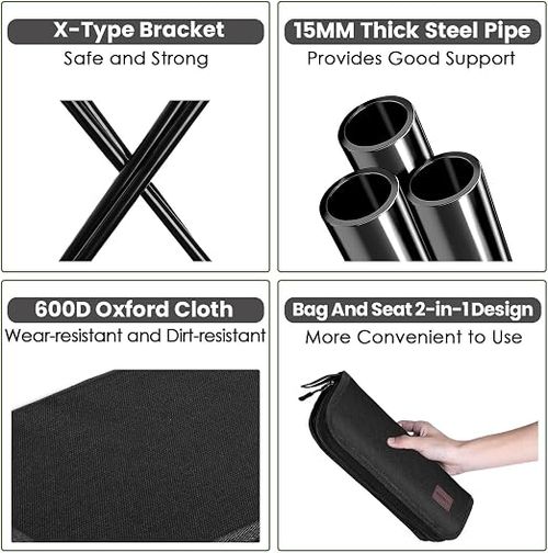 Aluminum alloy mini portable folding stool