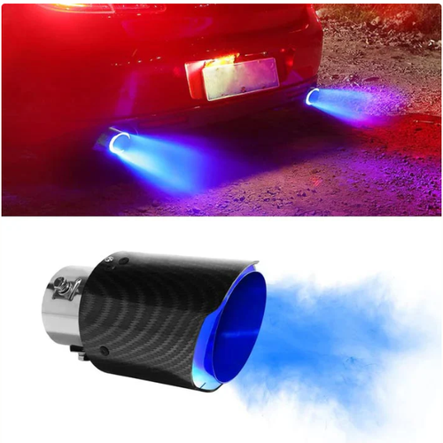 Car Modified Carbon Fiber LED Exhaust Pipe (High Temperature Resistant)