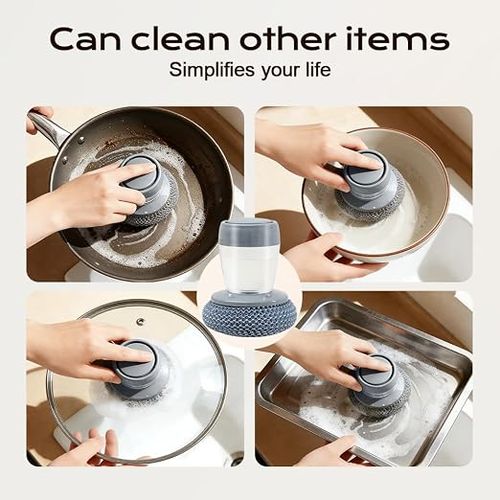 Kitchen soap liquid press-type palm brush