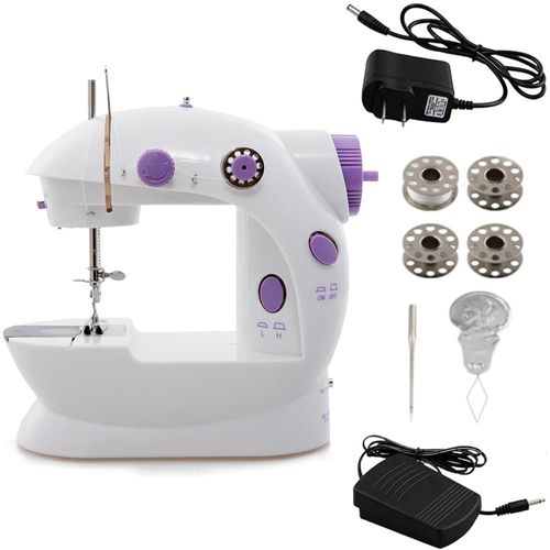 🔥HOT SALE🔥 COD！D&D-202 Compact Electric Fully Automatic Home Sewing Machine, Desktop Sewing Machine with Light, Foot-Operated Portable Sewing Machine