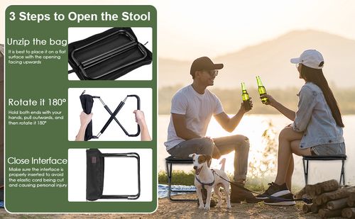 Aluminum alloy mini portable folding stool