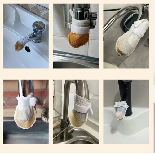 Faucet sedimentation filter - 50 filter flakes + 10 straps