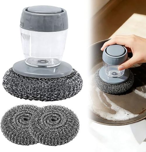 Kitchen soap liquid press-type palm brush