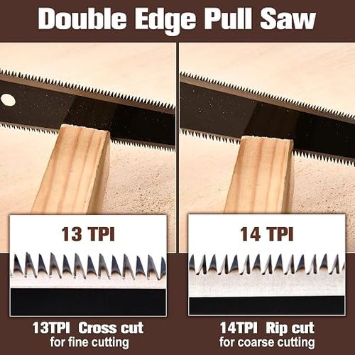 Double-sided folding saw